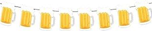 Beer Birthday Banner Beer Mug Pennant Banner for Beer Party and Birthday Wedding Party Supplies