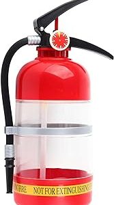 Liquor Dispenser, Drink Beverage Alcohol Wine Dispenser for Man Cave Decor, Pump Red Plastic Beer Whiskey Wine Pourer with 2L/70oz Fire Extinguisher Shape for Bar Home Party Use