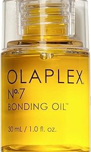 Olaplex No. 7 Bonding Oil, Concentrated High Shine Oil, Heat Protectant, Visibly Smooths & Softens Hair, Added Color Vibrancy, Up to 72 Hour Frizz Control, For All Hair Types, 1 fl oz