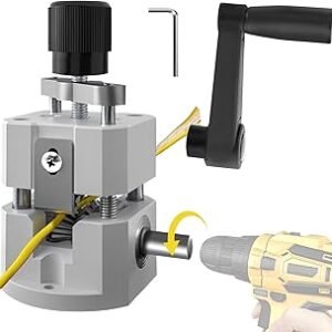 Manual & Drill Powered Small Wire Stripper Machine, 0.08"-1" Adjustable Cable Stripping Tool for Scrap Copper Recycling, Copper Wire Stripper for Scrap, Electric Wire Stripper Tool