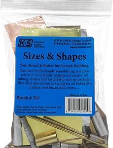 K&S 707 Large Metals Assortment, 1 Bag of Random Pieces, Made in The USA