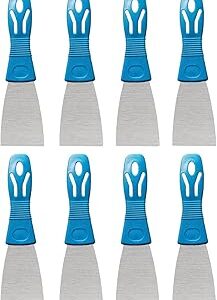Putty Knife Scrapers, Spackle Knife, Metal Scraper Tool for Drywall Finishing, Plaster Scraping, Decals, and Wallpaper (8 Pack, 2”