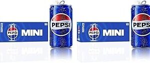 Pepsi Soda, Mini Cans, 7.5 Ounce (Two packs of 10)