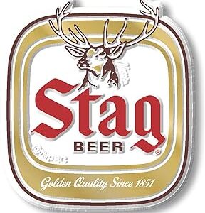 Stag Beer Logo Magnet by Classic Magnets, Collectible Gifts Made in The USA, 2.5" x 2.8"