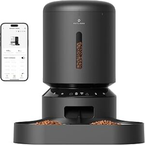 PETLIBRO Automatic Cat Feeder for 2Cats, 5L Timed Dual Dog Food Dispenser, 5G WiFi Pet Feeder with APP Remote Feeding, 1-10 Meals/Day, 10s Meal Call, Double Trays