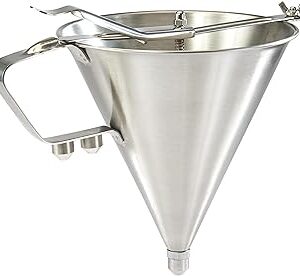 Winco Stainless Steel Confectionery Funnel with 3 Nozzles Medium