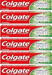 Sparkling White Whitening Toothpaste, Mint - 8 ounce (6 Pack)