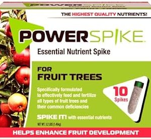for Fruit Trees. Essential Nutrient Spike formulated to Feed All Types of Fruit Trees (Apple, Peach, Orange, Lemon, Lime, etc.) and Address Common Deficiencies (10 Spikes - 3.2 Lbs)
